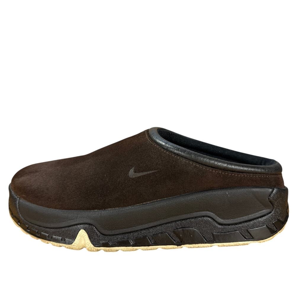 Vintage Nike ACG Rufus Mule Clog Brown Suede 2001 Mens 10.5 Y2K Gorpcore